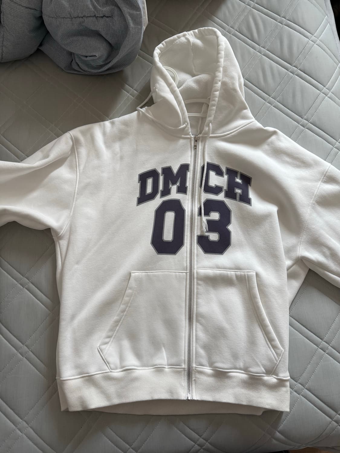 디망쉬 스포티 집업 후디 (화이트)  상품이미지3