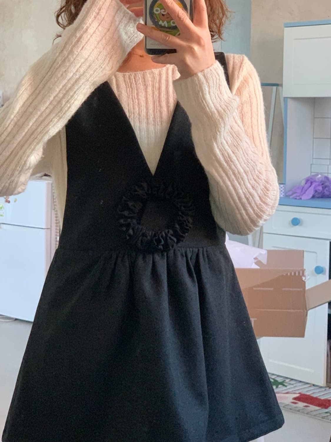 토아베 코사지 울 레이어드 뷔스티에 corsage wool layered 상품이미지2