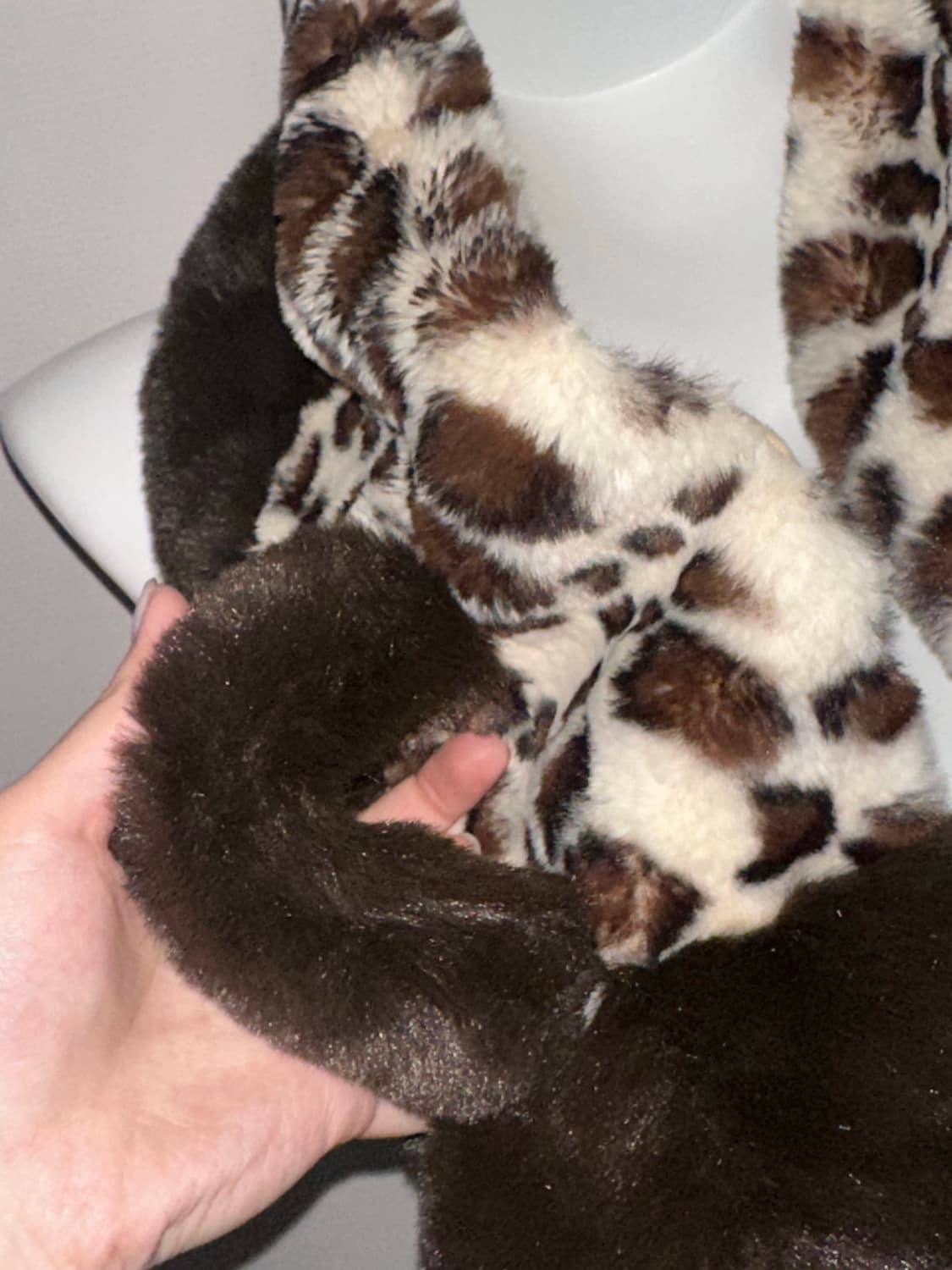 빈티지  호피 갸루 퍼 머플러 상품이미지3