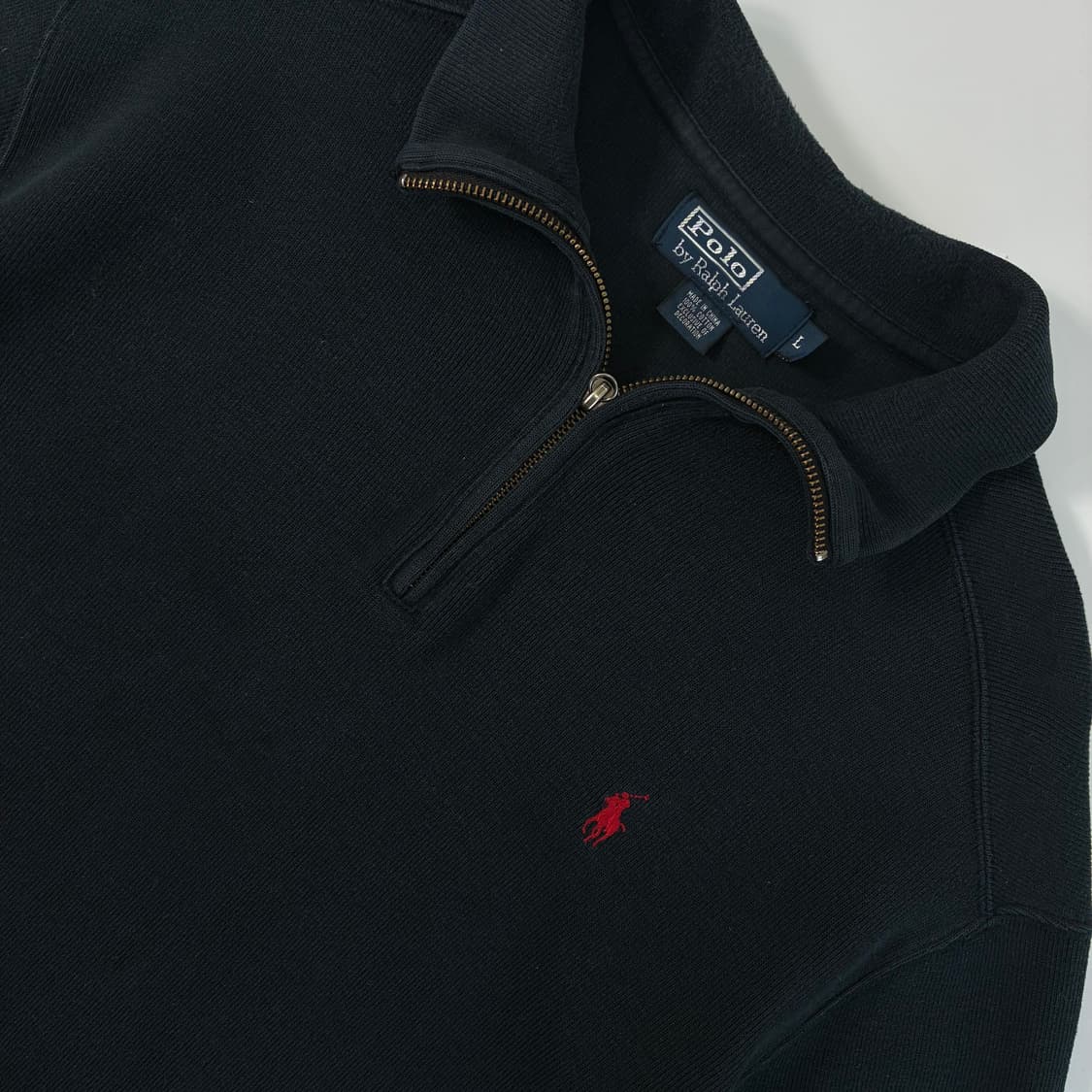 Polo 폴로 랄프로렌 90‘s 다크네이비 쿼터 집업 니트 상품이미지3