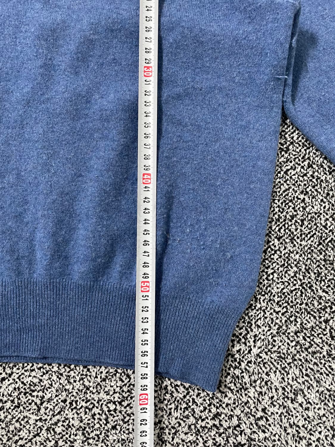 빈티지9. 폴로랄프로렌 메리노 울 100% 봄 라운드넥 니트 스웨터 블루 상품이미지7