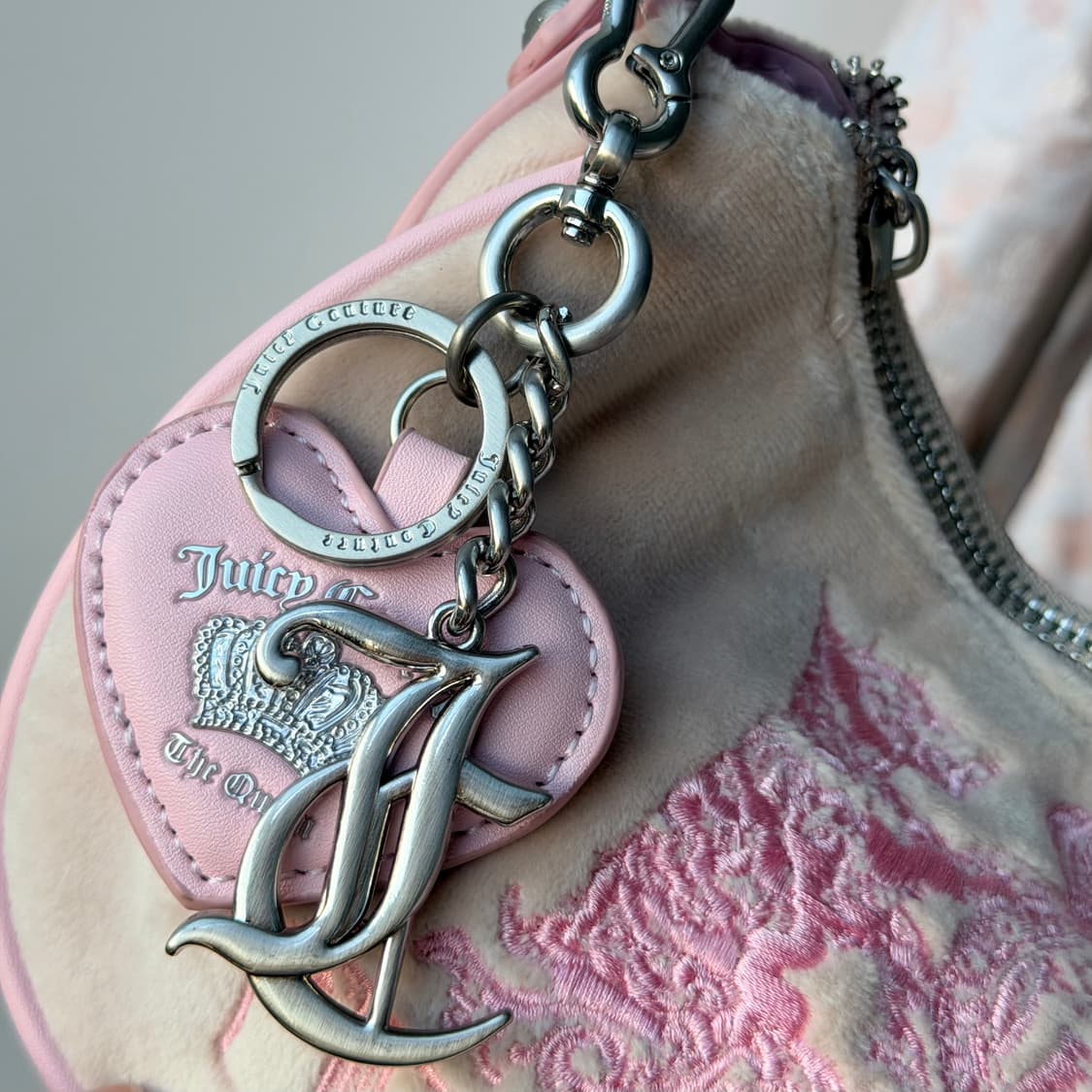 대대장!) 쥬시꾸뛰르 벨벳 숄더백 크로스백2way 갸루 핀터깔 상품이미지2