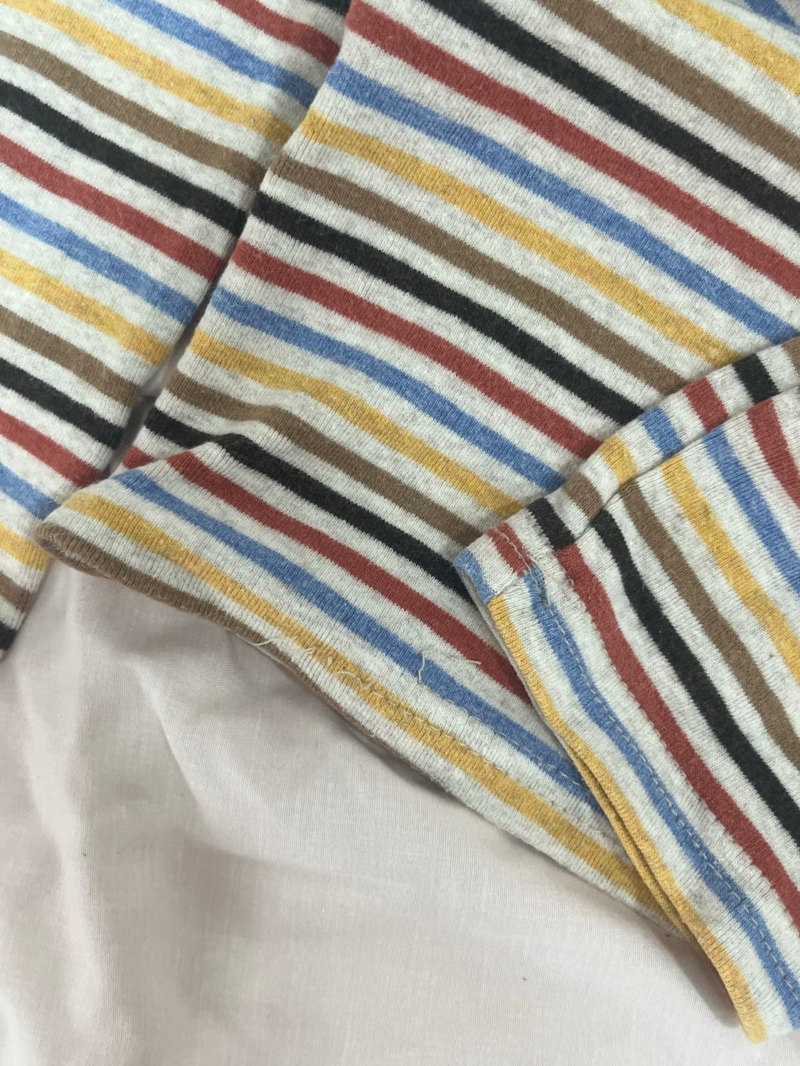 모리걸 하구미 무지개떡 줄무늬 목폴라 상품이미지2