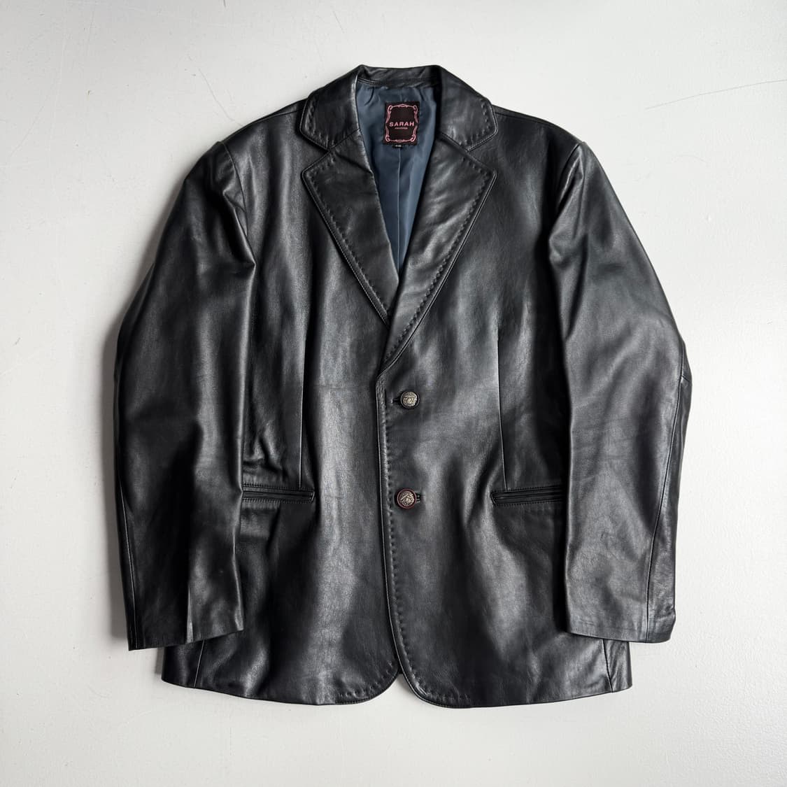 빈티지 양가죽 리얼레더 가죽 블레이저 자켓 상품이미지2