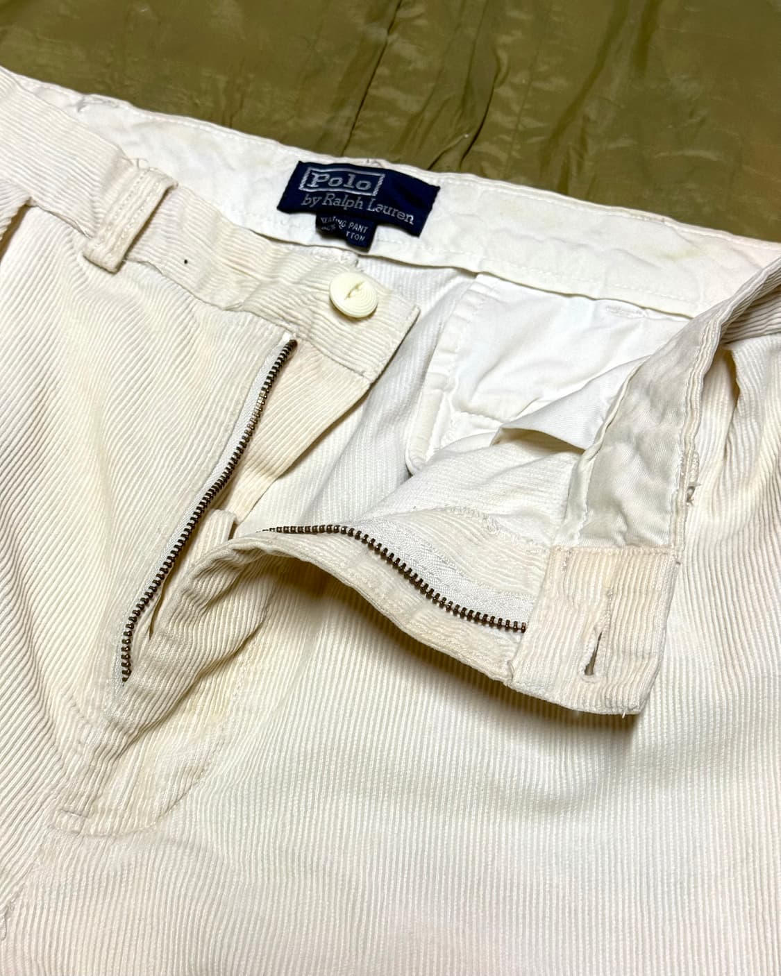 90‘s 폴로 랄프로렌 투턱 코듀로이 키팅 팬츠 36 상품이미지2