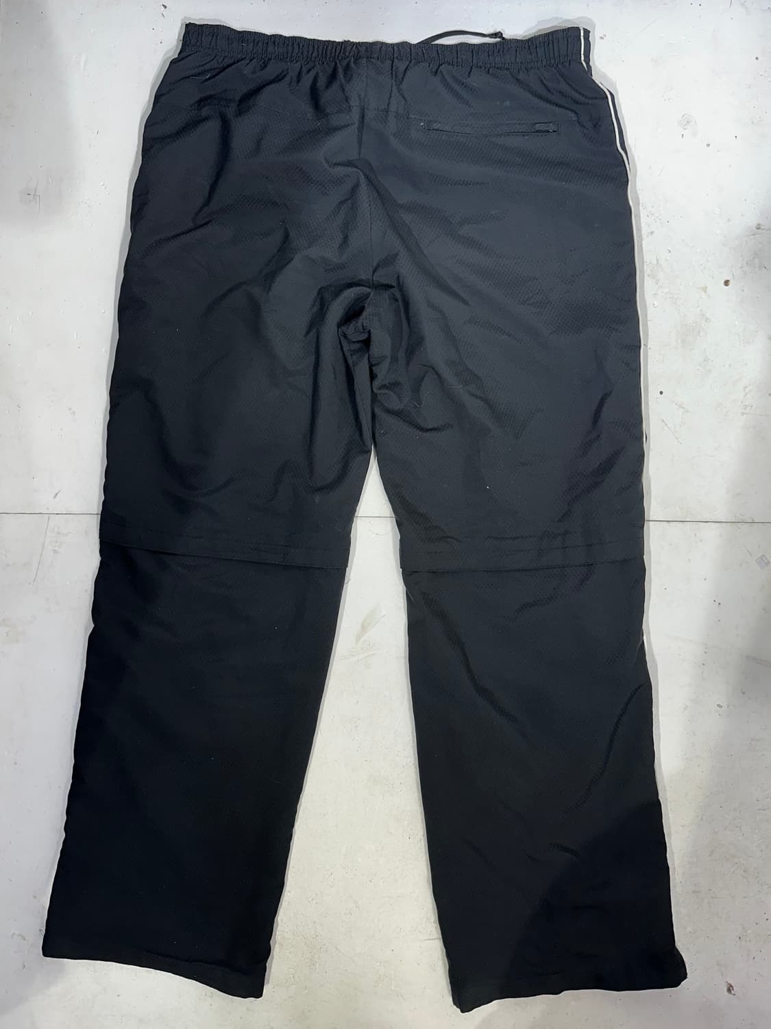 나이키 블랙 와이드 빅 사이즈 화이트 사이드 라인 트랙 팬츠 XXL 상품이미지5