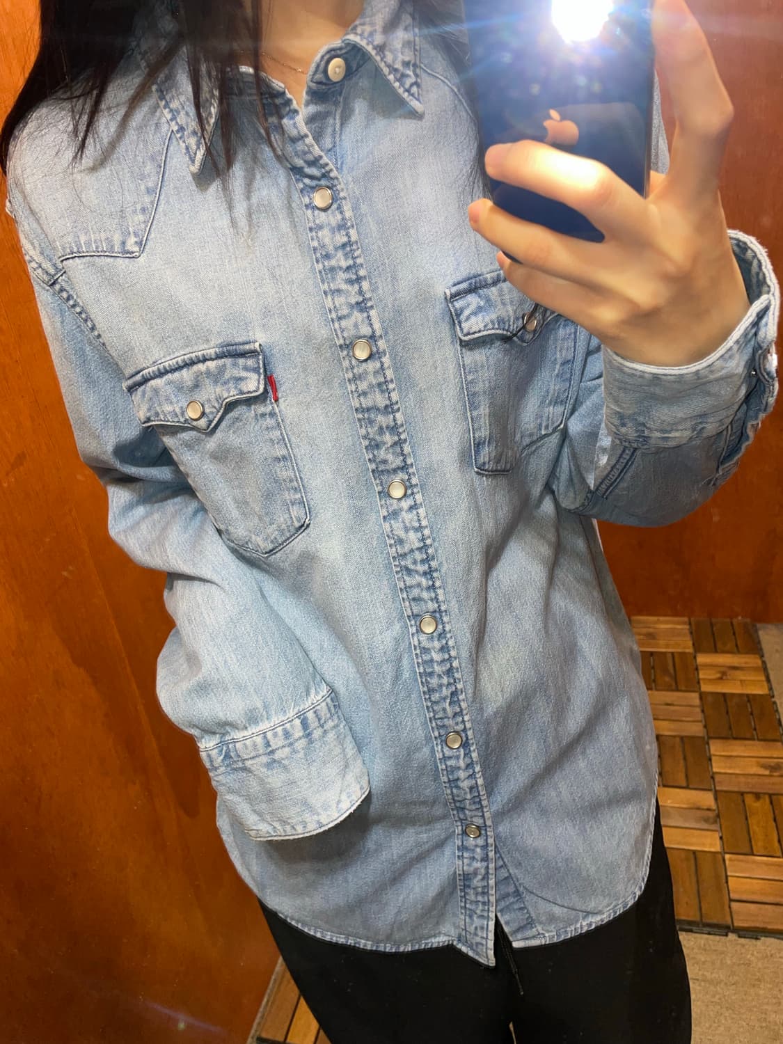 (L) Levi's 리바이스 코튼 데님 셔츠 상품이미지2