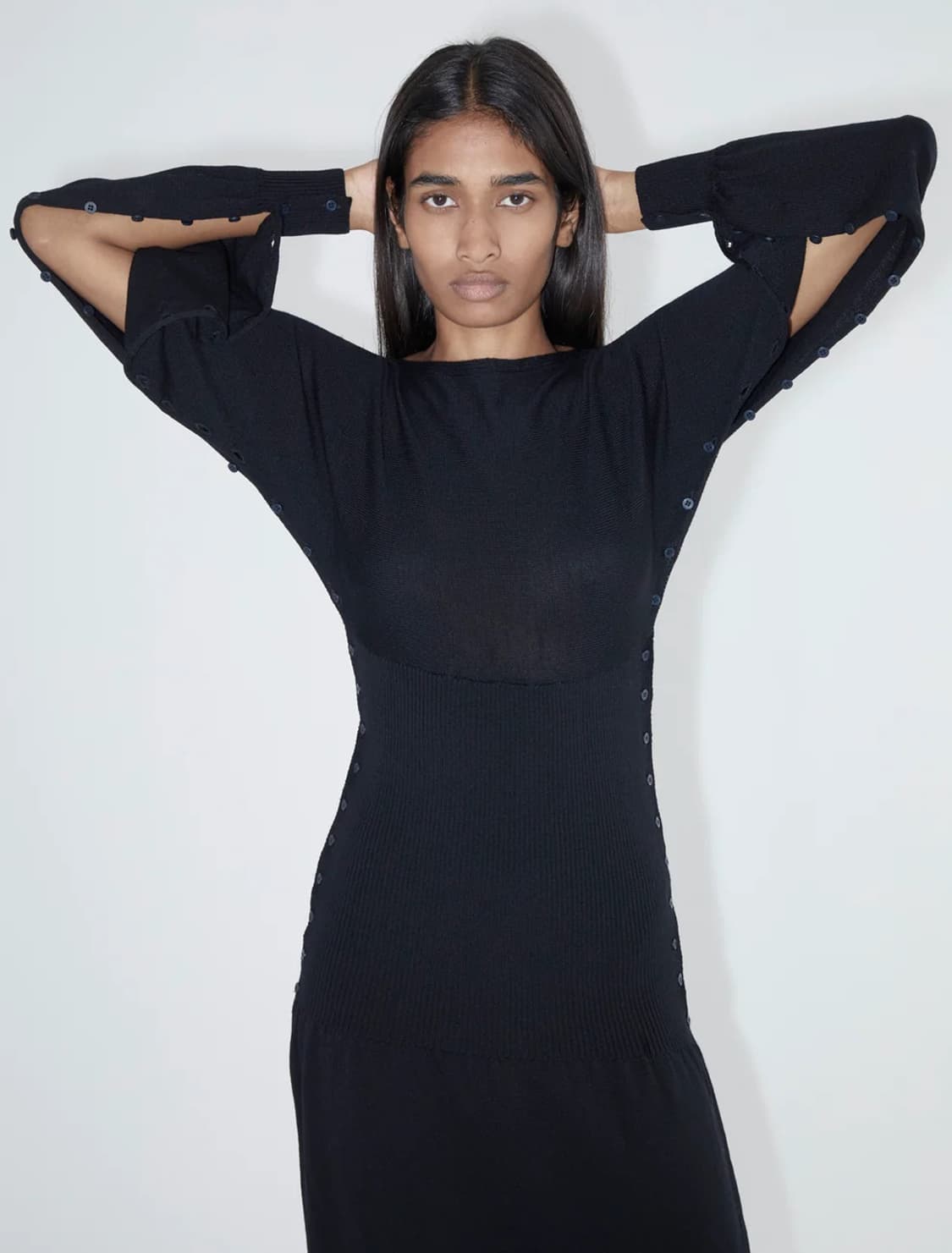 [S,M,L]팔로마울 Fa 버튼 원피스 상품이미지1