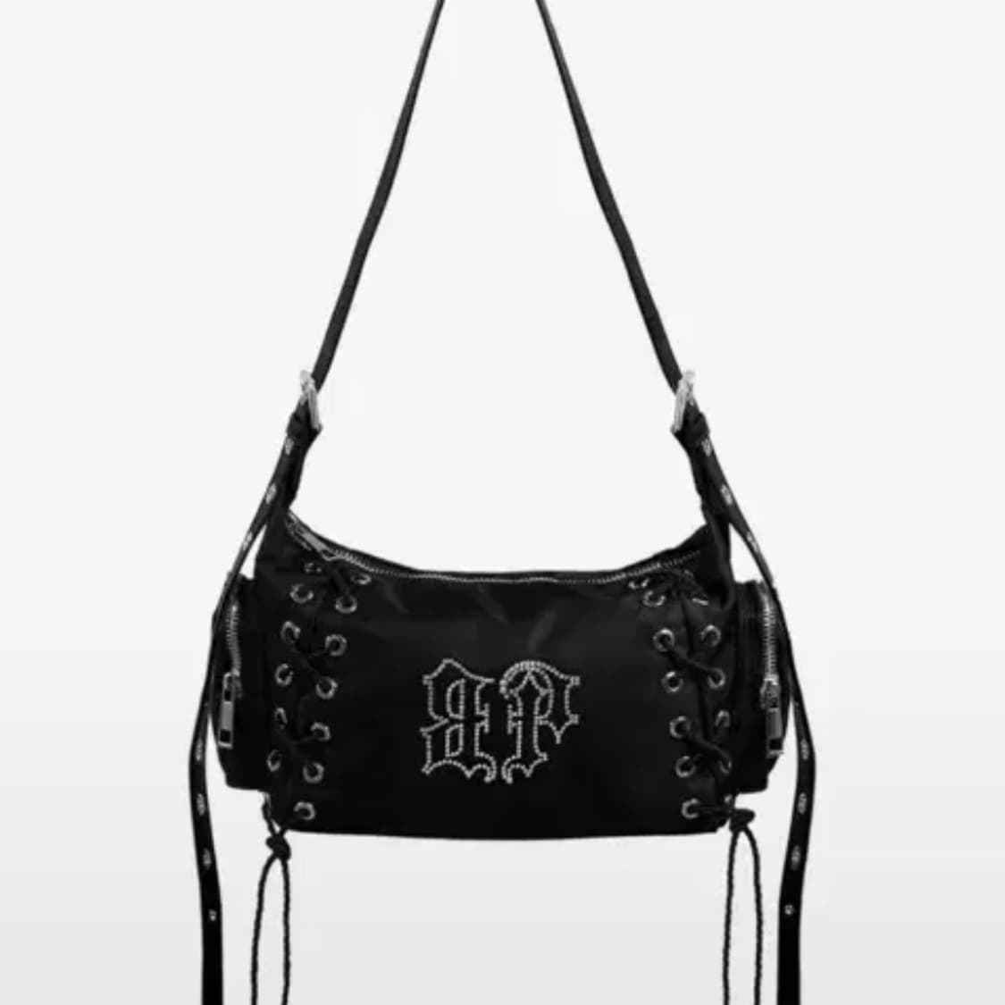 새상품) 블랙퍼플 글로우 코르셋 백 상품이미지3