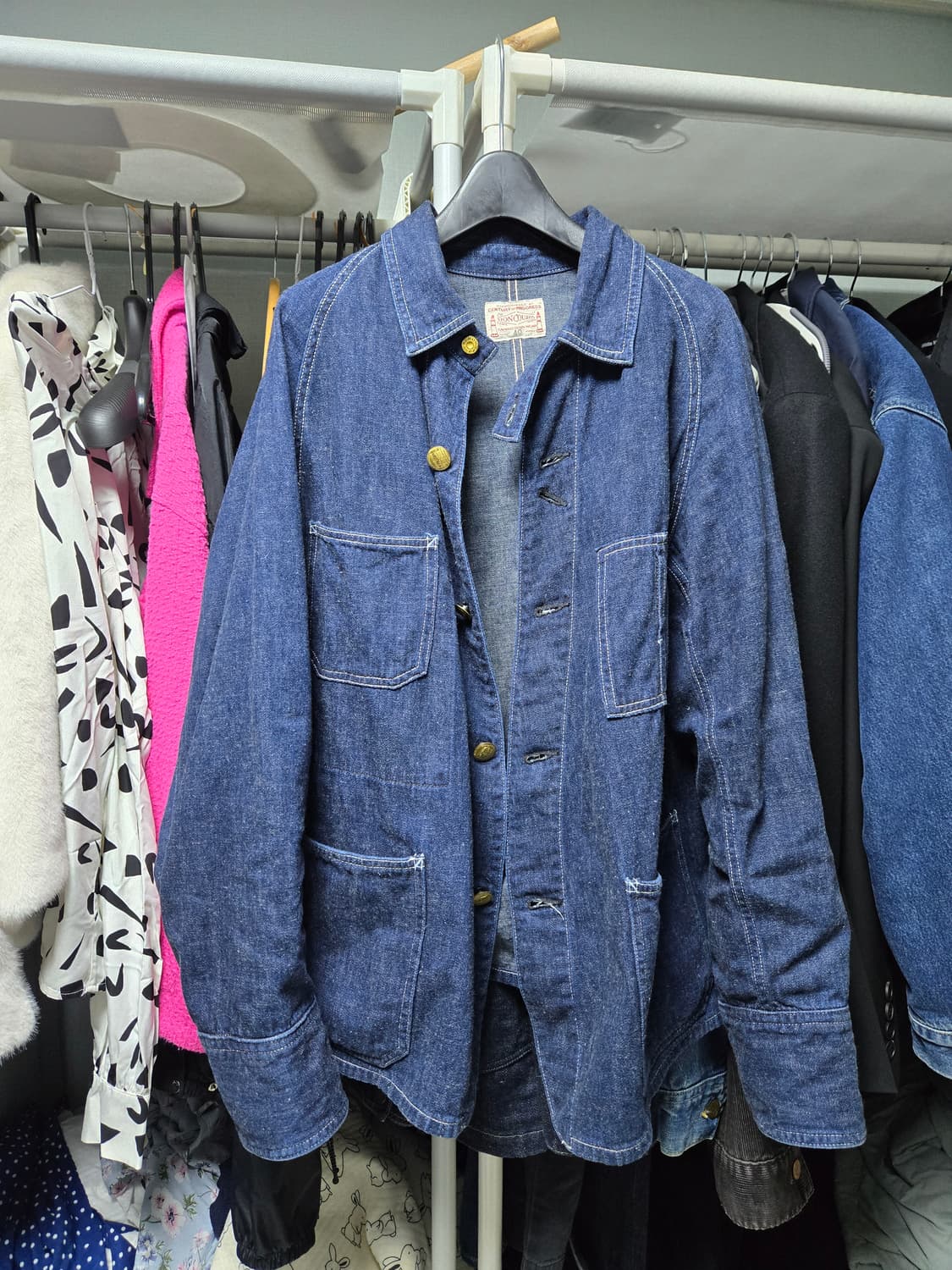 본쿠라 boncoura 데님 커버올 자켓 상품이미지2