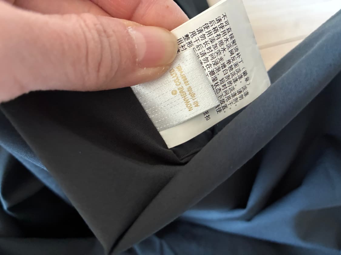 새제품) BAPE 베이프  밴드칼라 셔츠 블랙 L 상품이미지9