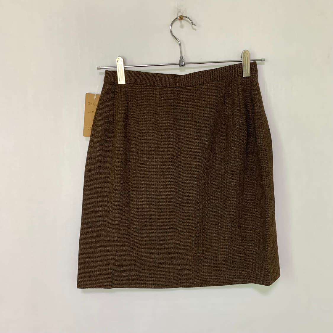막스마라 막스앤코 헤링본 정장 스커트 브라운 34 24-25인치 상품이미지1