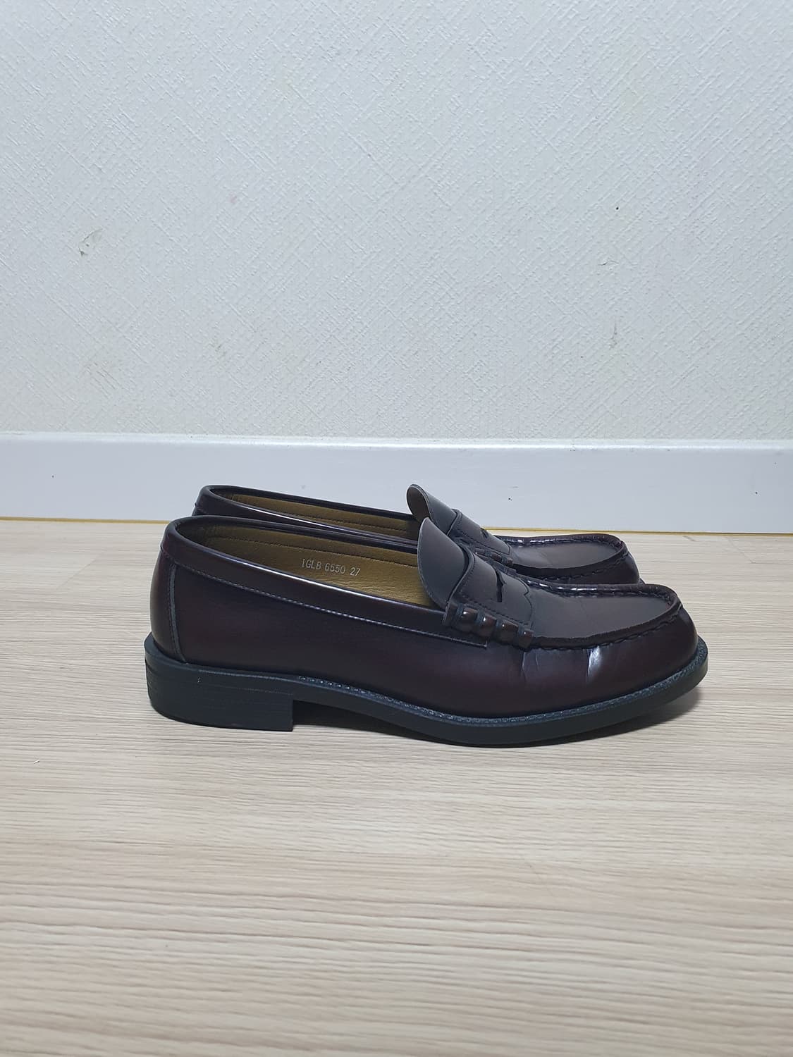 하루타 버건디 로퍼 270 상품이미지1