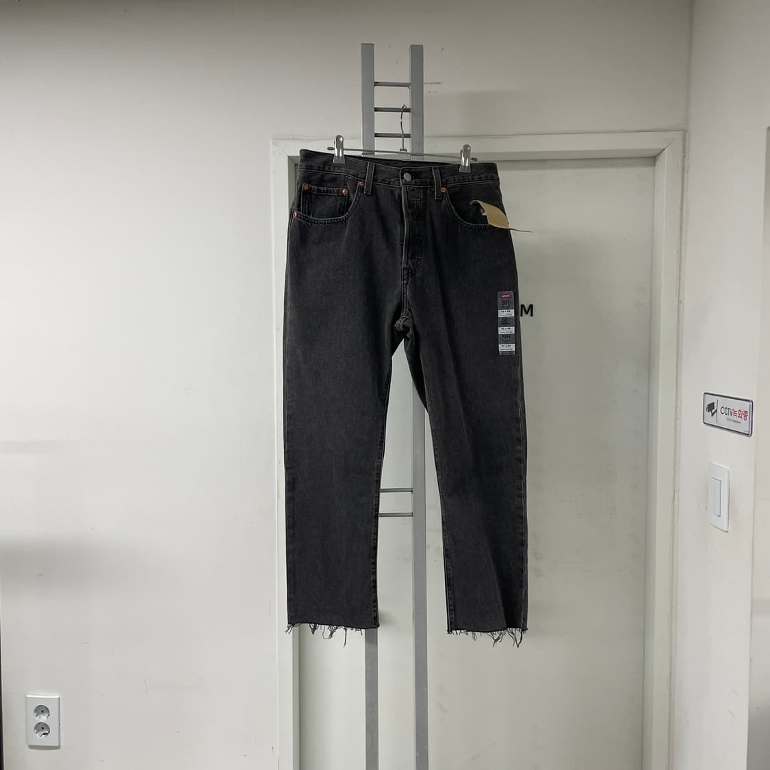 리바이스 501 흑청 데님 팬츠 W30 L26 상품이미지5