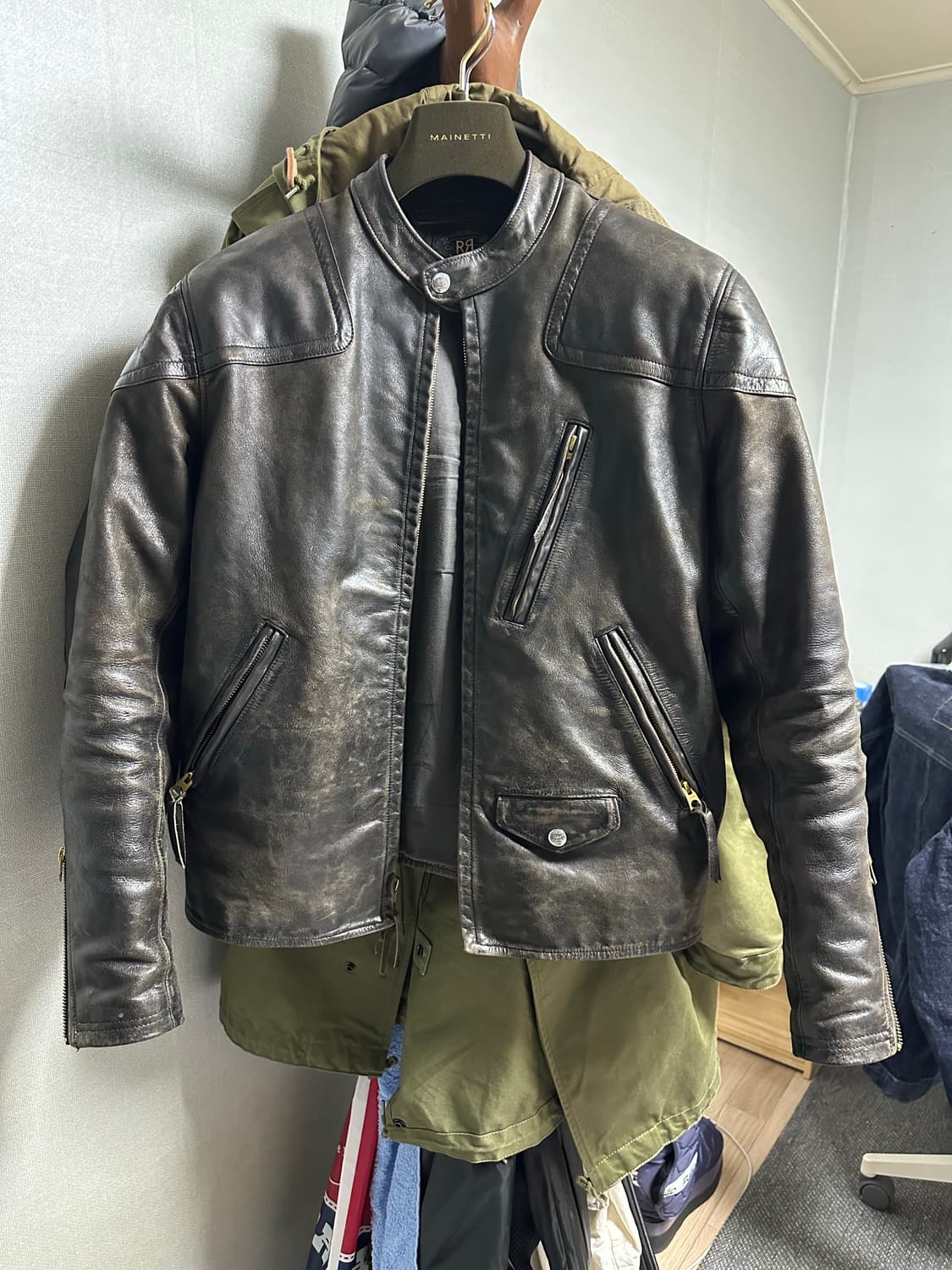 rrl 모토레더자켓 m사이즈 상품이미지1