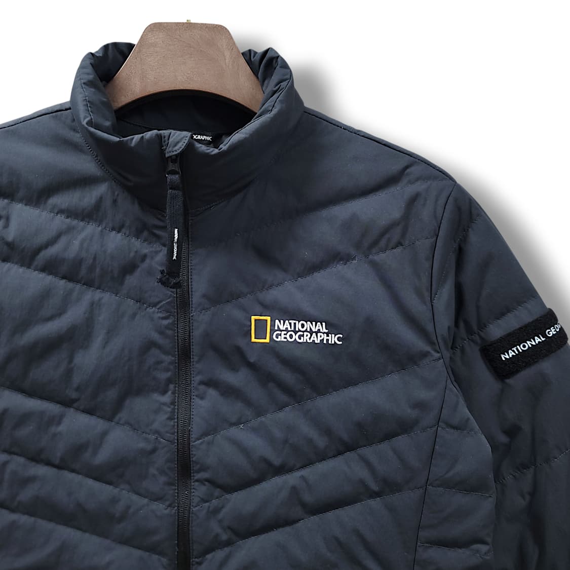 [100] 내셔널지오그래픽 블랙 경량 패딩 자켓 상품이미지5