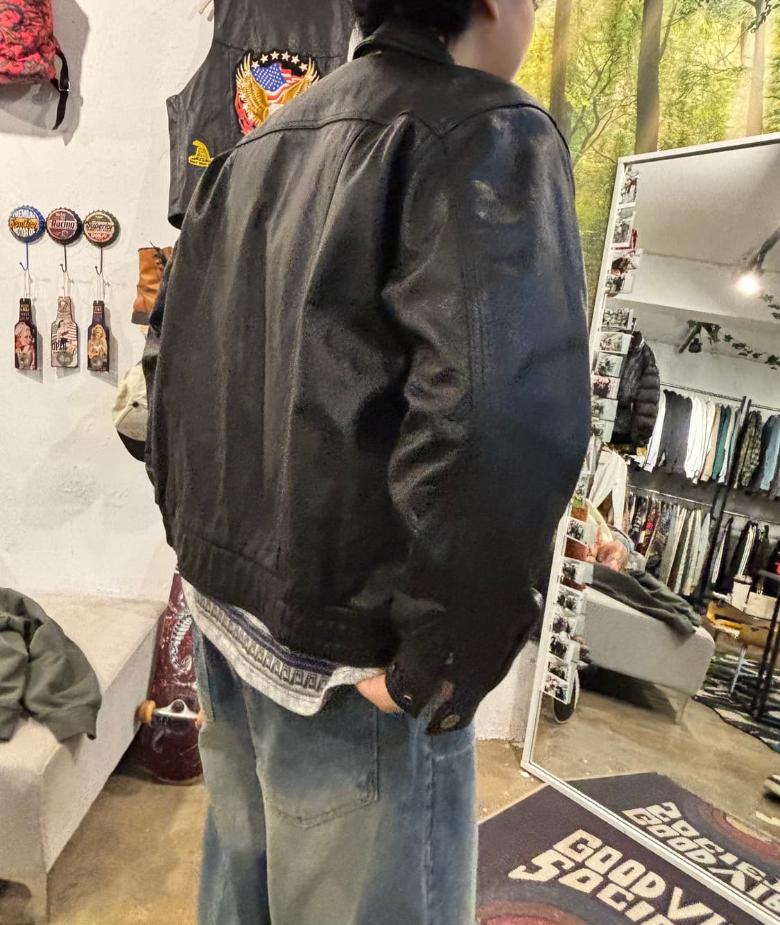 빈티지 가죽 자켓 상품이미지8