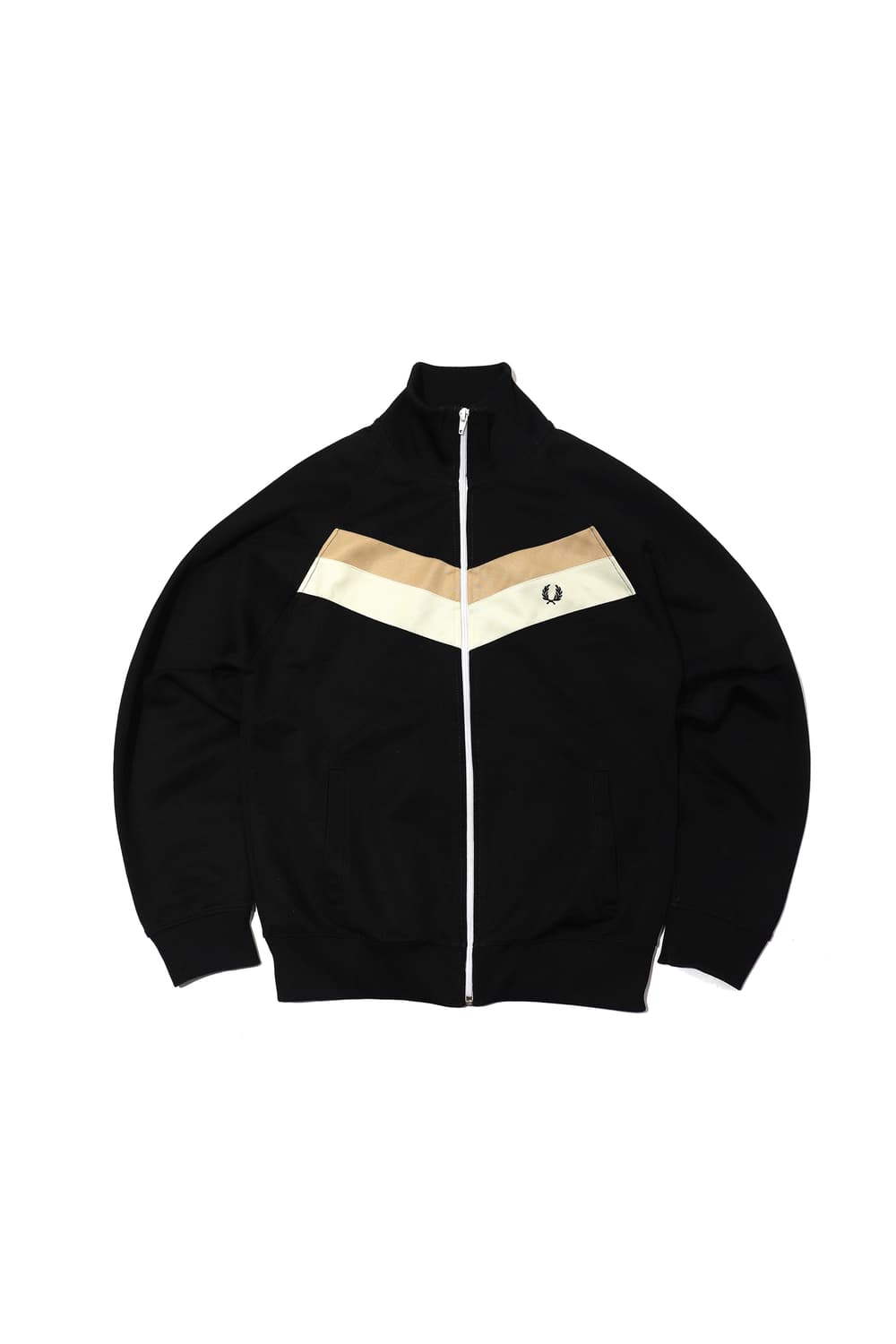 FRED PERRY 블랙 쉐브론 트랙탑 size S 상품이미지1