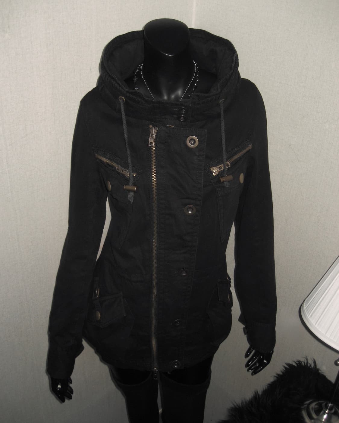 INGNI 잉그니 하이넥 투지퍼 집업 오네갸루 펑크 상품이미지3