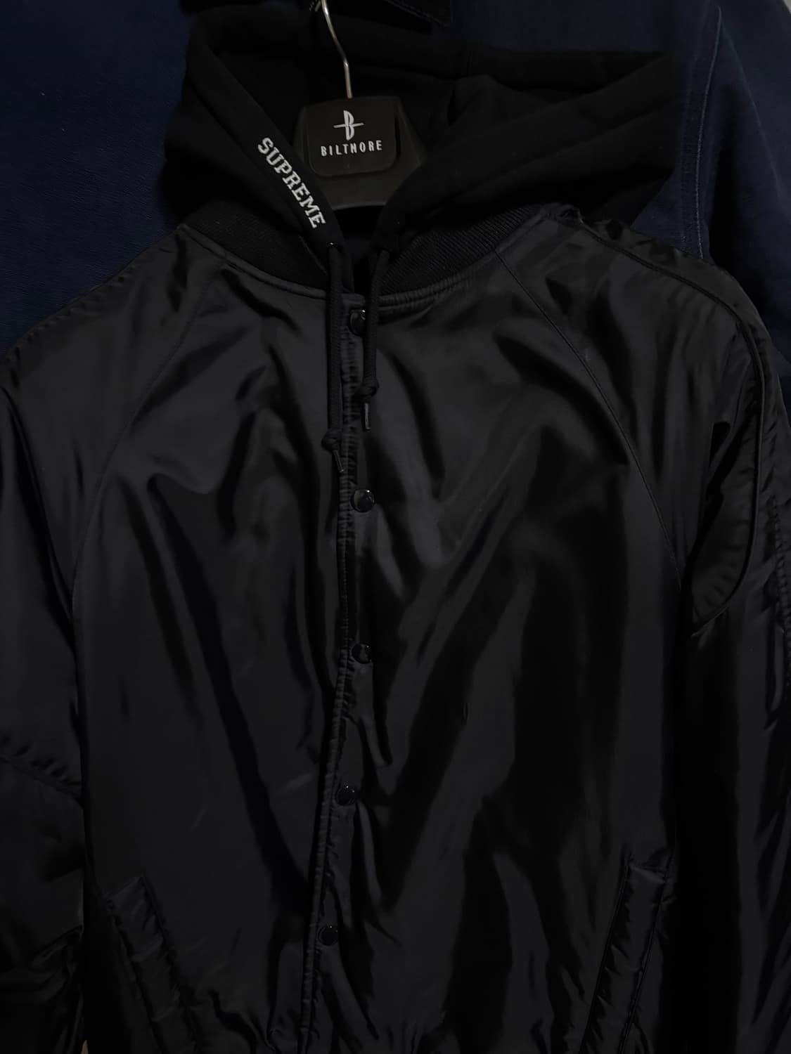 슈프림 후드 스타디움 자켓 블랙 24ss L 팝니다 상품이미지2