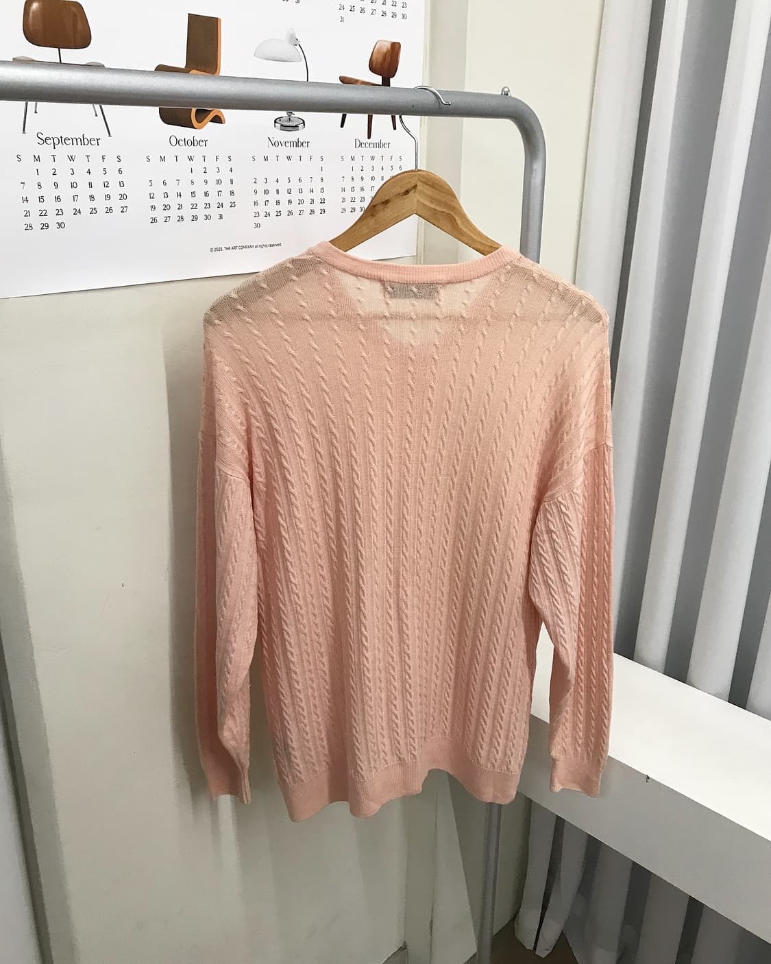 버버리 울 라운드 금장 케이블 가디건 상품이미지3