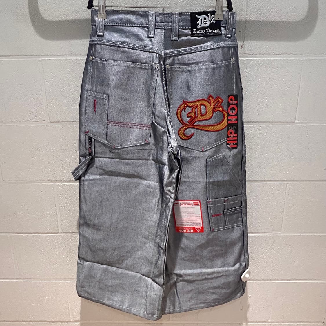 Hip-Hop Silver Bermuda Pants 상품이미지6
