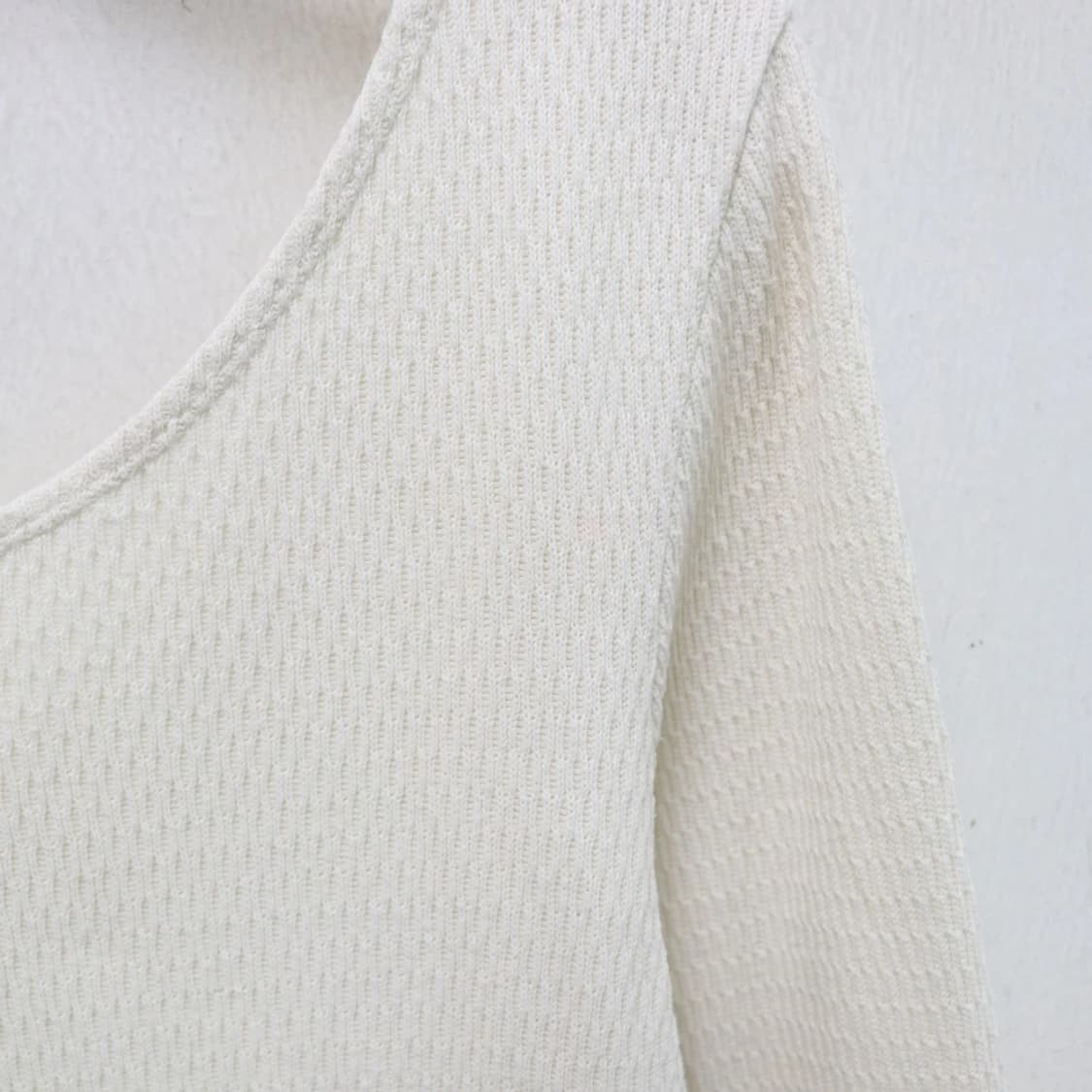 ANATHER EDITHION 딥 유넥 와플 긴팔티셔츠 63312 상품이미지6