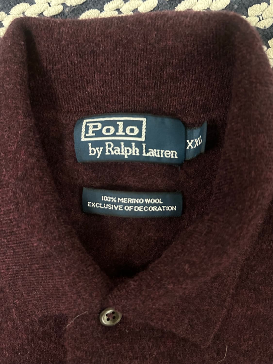 폴로 메리노울 pk 스웨터 (xxl) 상품이미지2