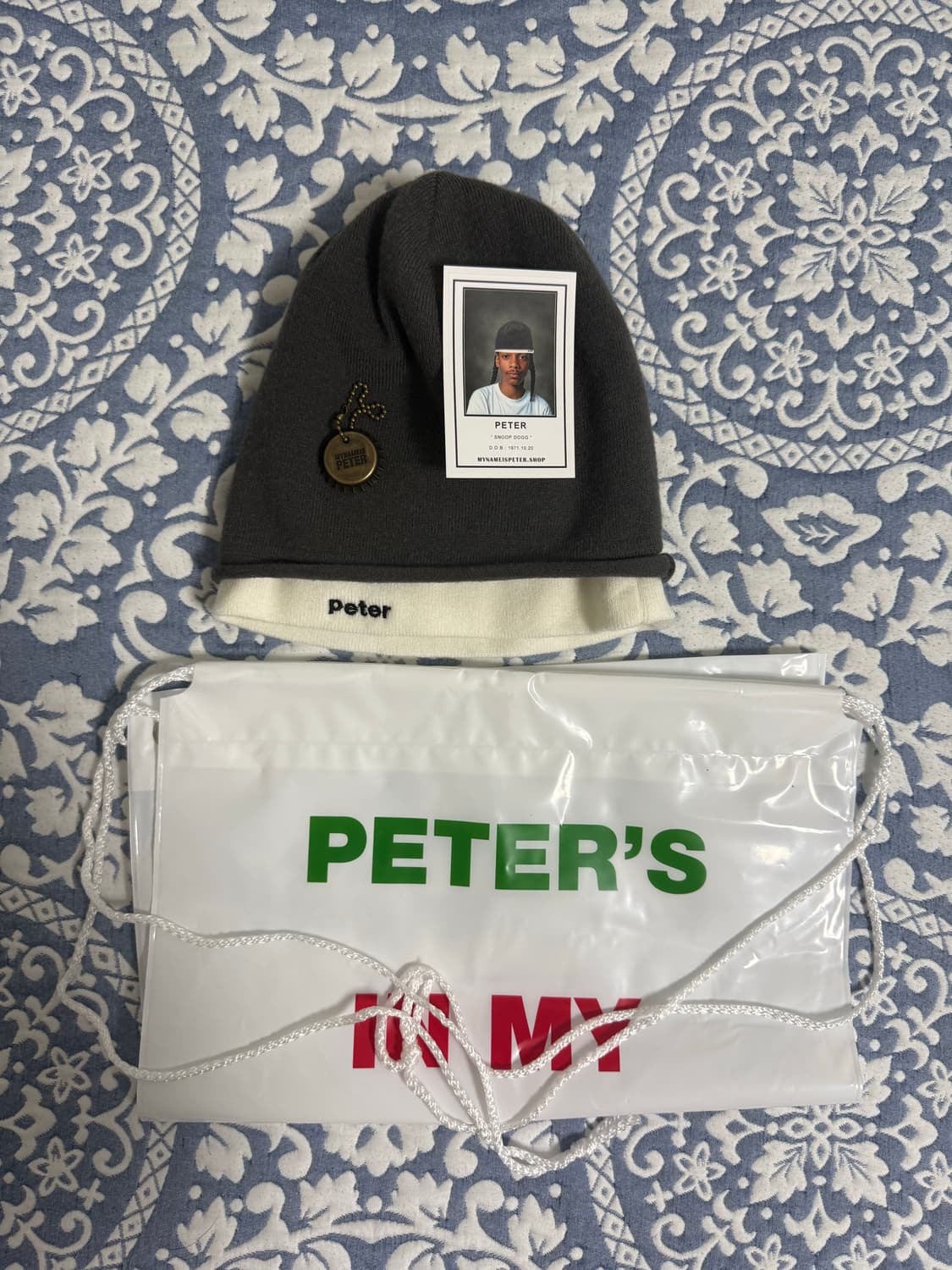 마이네임이즈피터 레이어드 비니 그레이 상품이미지2