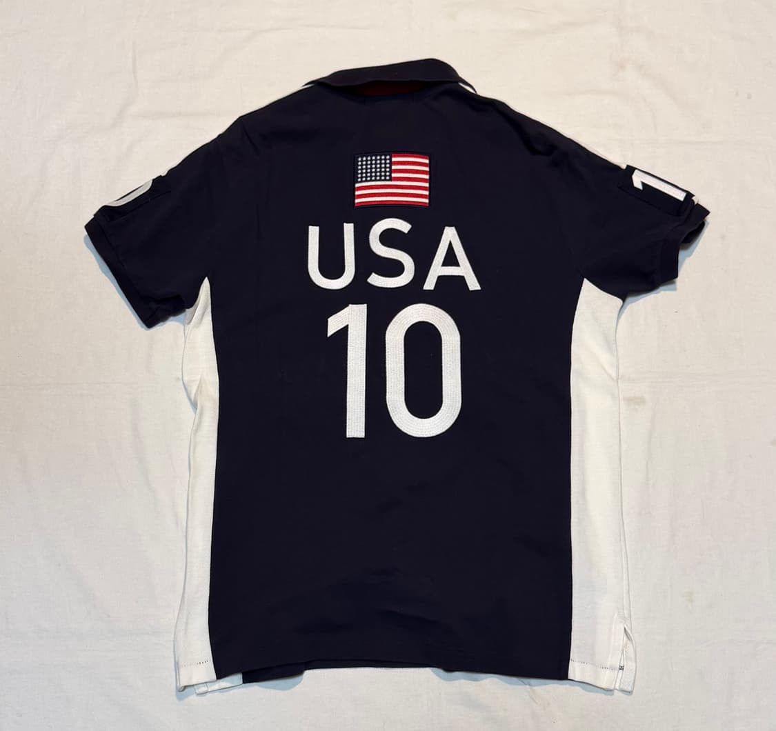 폴로 랄프로렌 빅포니 치프키프 USA 성조기 카라티 네이비 상품이미지4