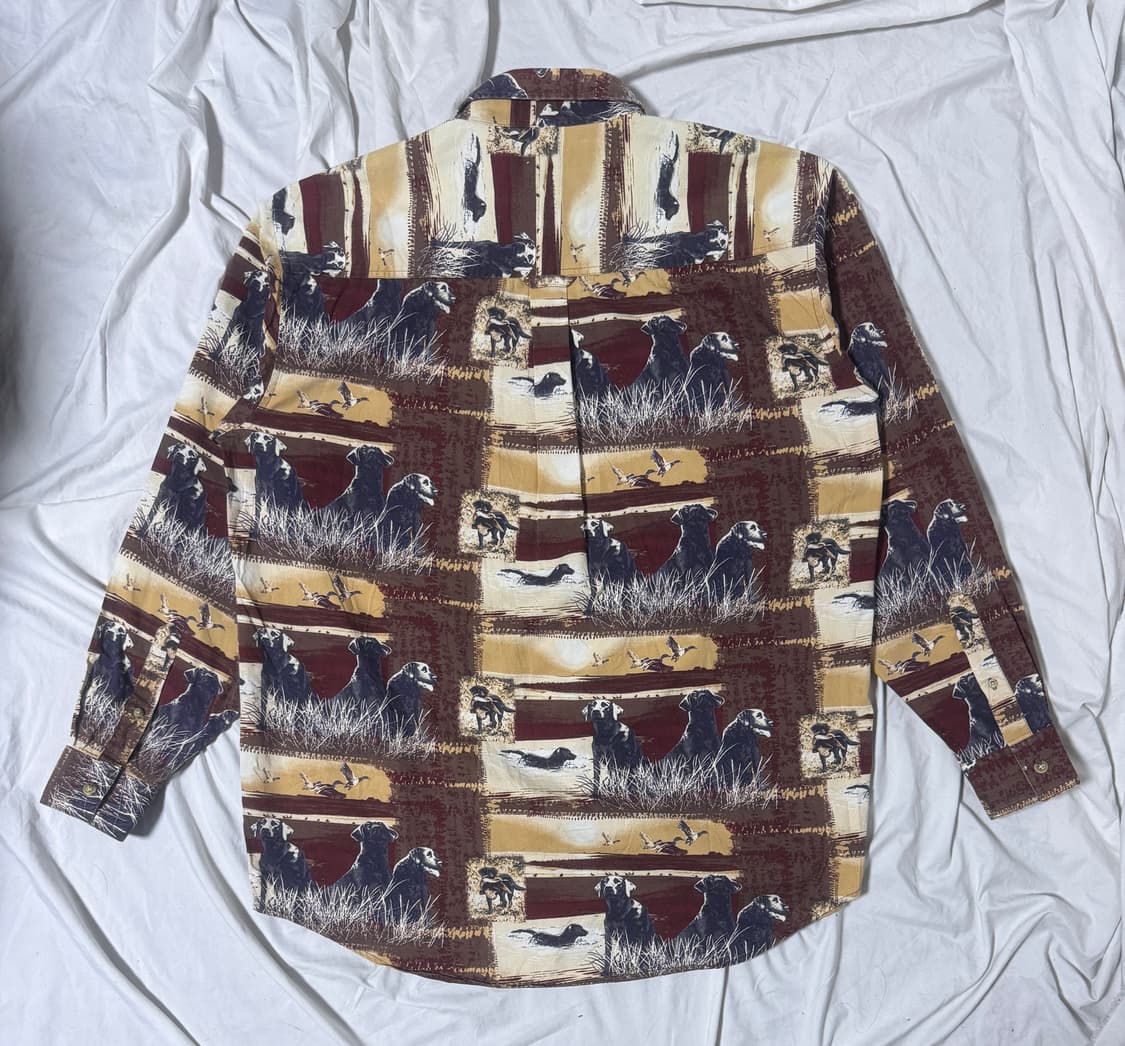 Woodland trail 헌팅 도그 패턴 셔츠 아웃도어 상품이미지2