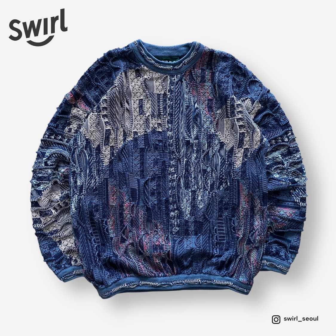 🌊 TUNDRA 3D cable knit 상품이미지1