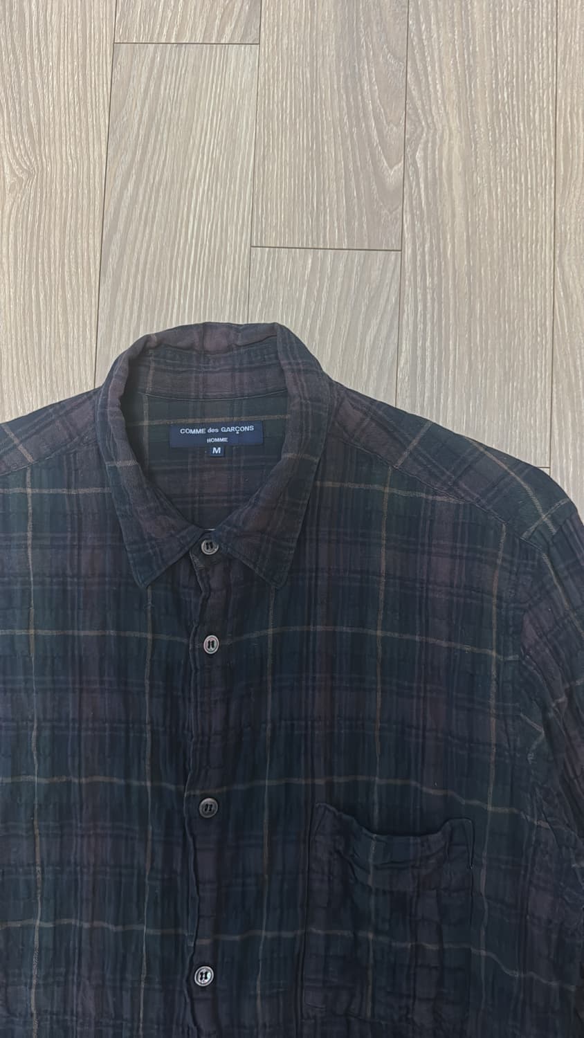 꼼데가르송 옴므 크링클 투톤 셔츠 상품이미지3