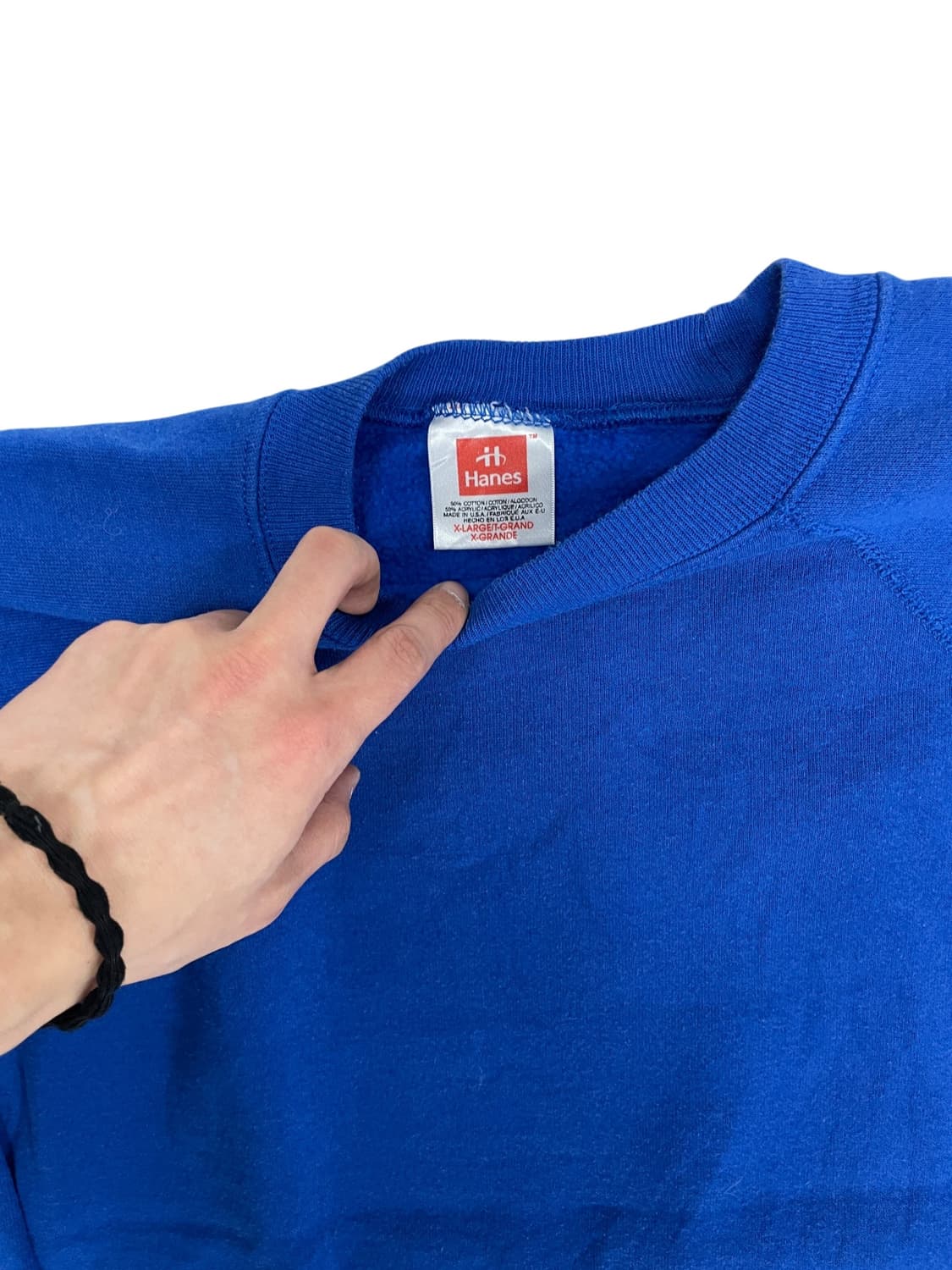 [XL] 80s Hanes USA 헤인즈 블랭크 스웻셔츠 크루넥 상품이미지4