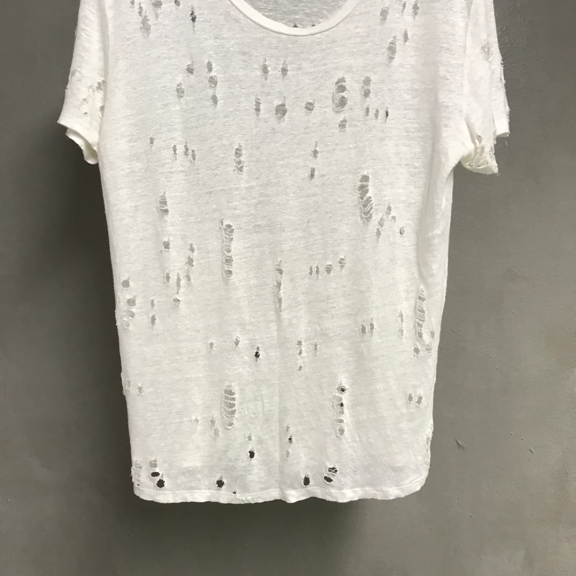 IRO 이로 화이트 반팔 니트 36(W) 상품이미지3