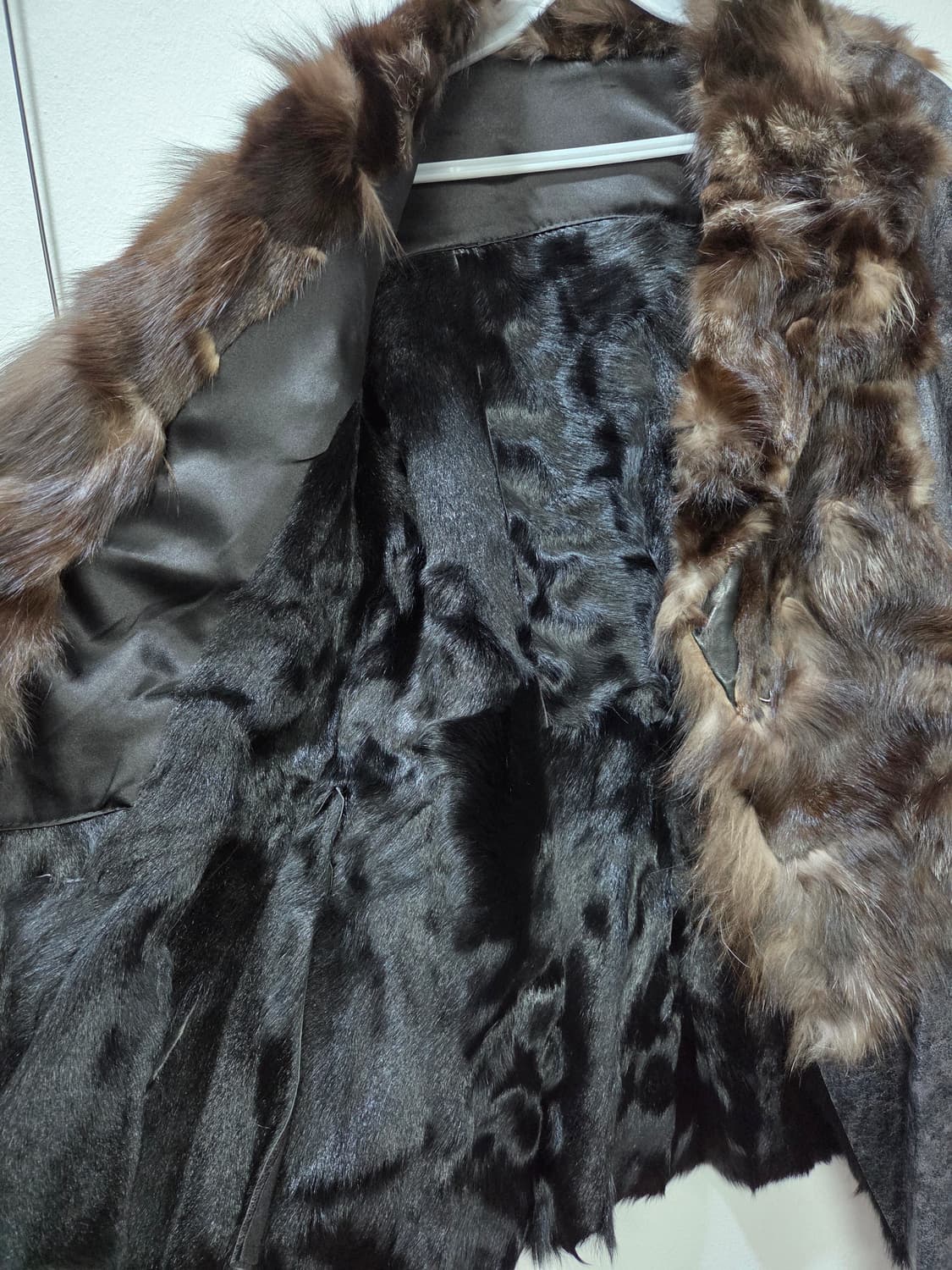 유니크.빈티지 폭스퍼 비지터블 가죽코트 상품이미지5