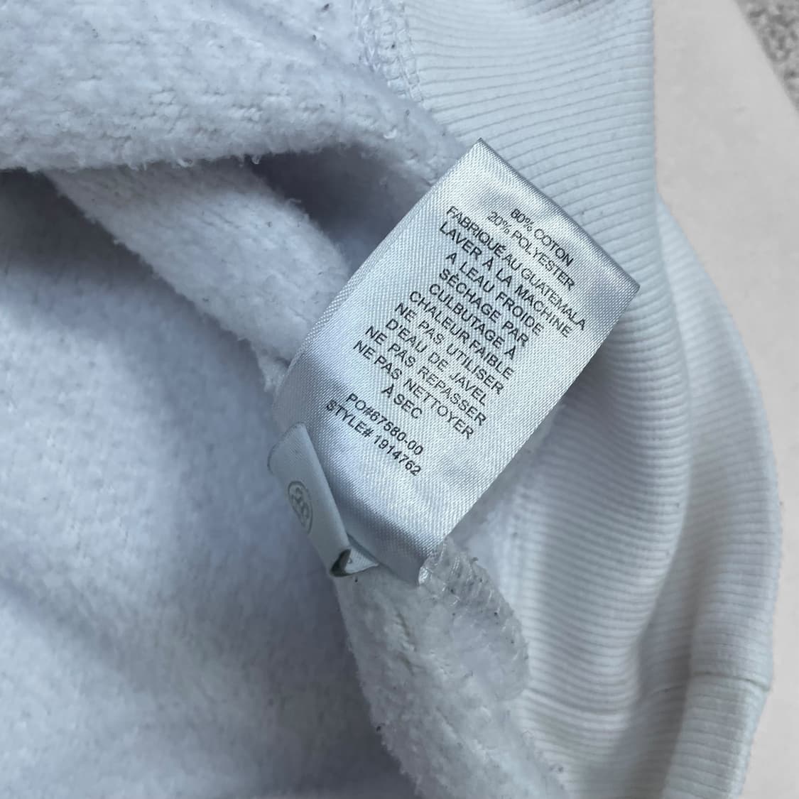 스투시 Stussy 베이직 로고 크루넥 맨투맨 화이트 상품이미지6