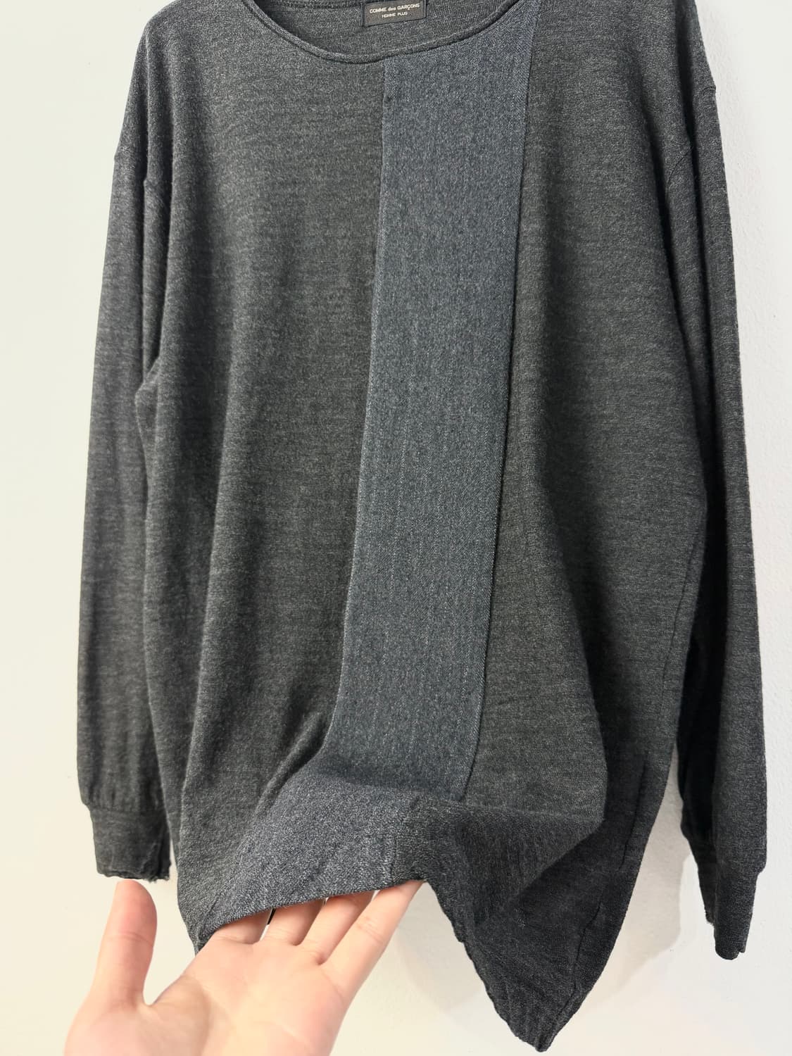 90s 꼼데가르송 옴므플러스 패널 니트  상품이미지2