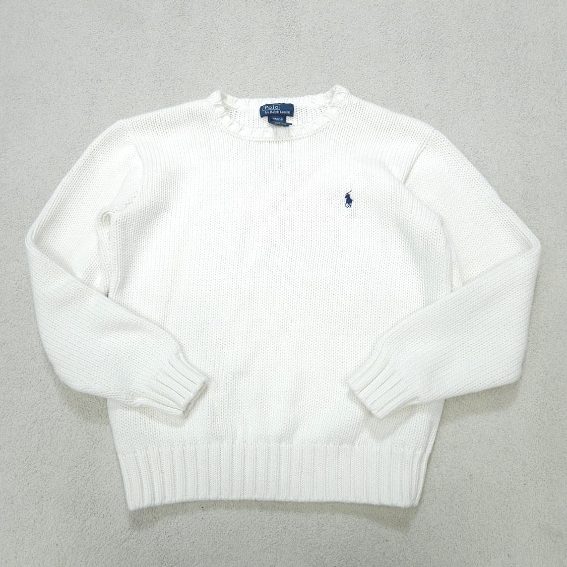 폴로 랄프 로렌 화이트 니트 M12/14 상품이미지2