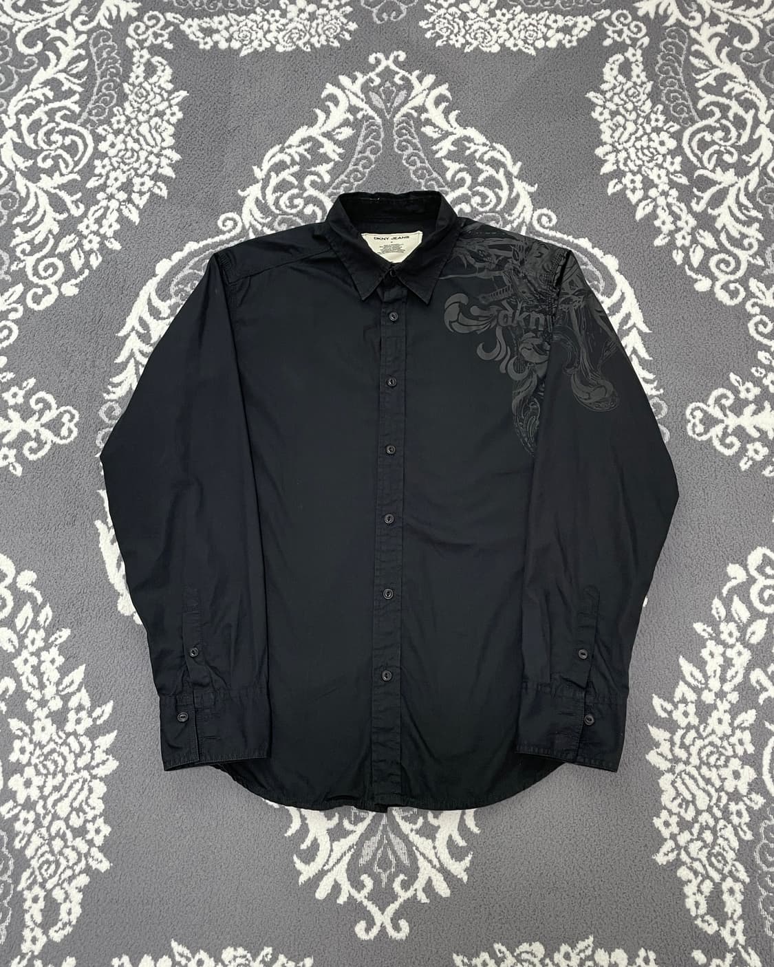 DKNY Black Graphic Shirt 상품이미지1