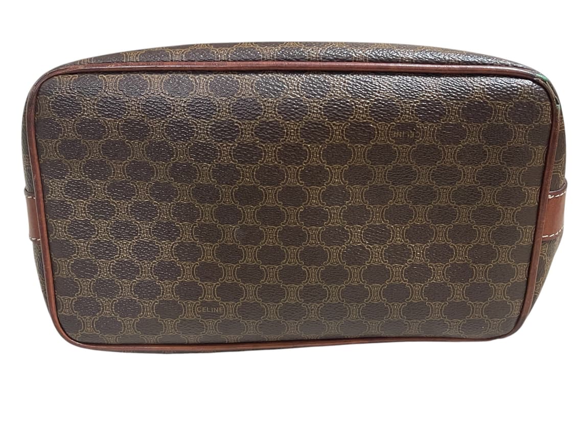 셀린느 빈티지 드로스트링 버킷백 브라운 트리오페 크로스백 마카담 캔버스 상품이미지6