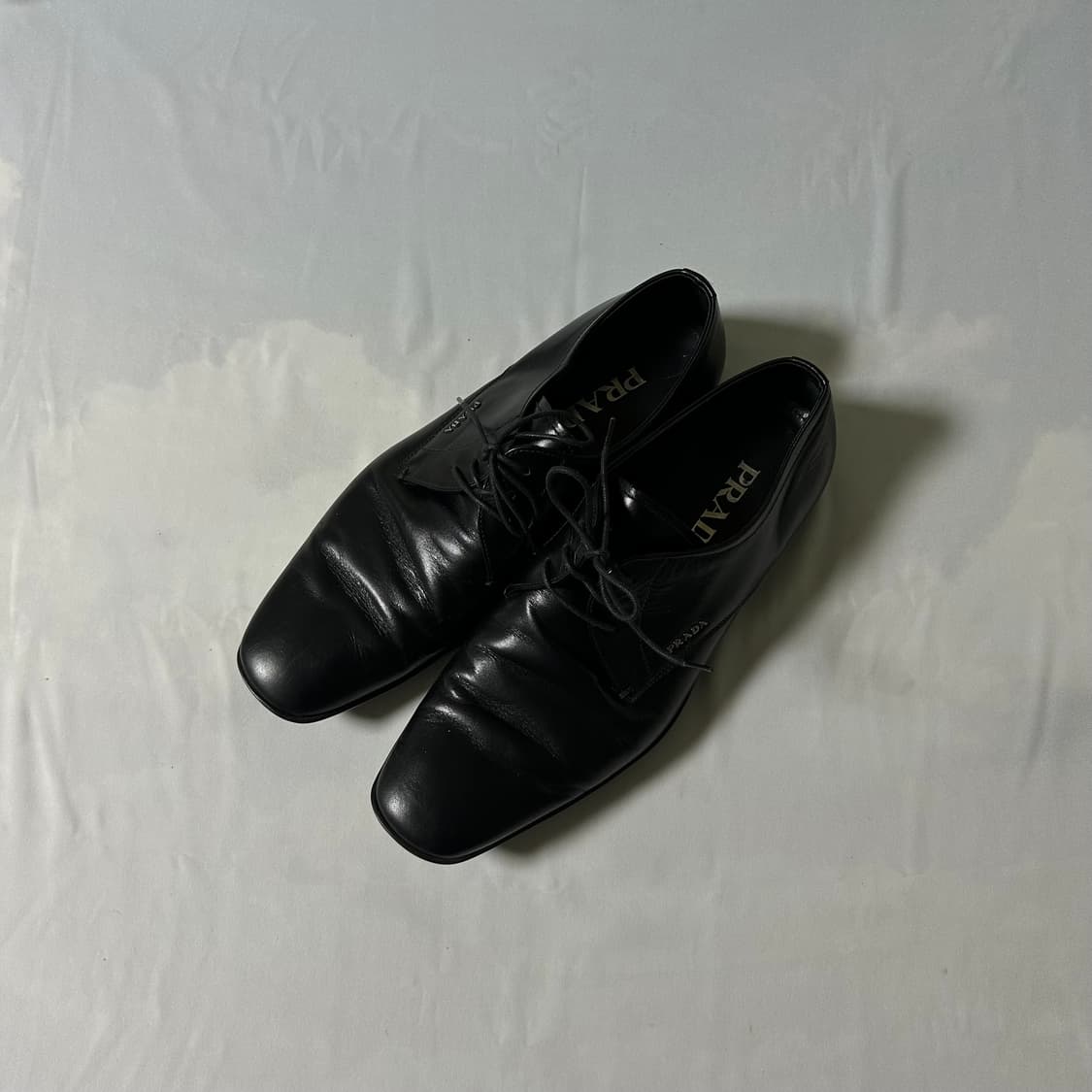 Prada classic dress lace up derby shoes 상품이미지1