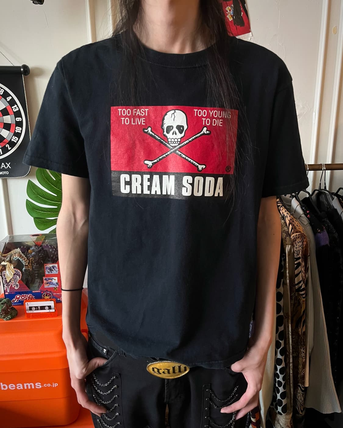 CREAM SODA Japan Bone Icon Print T-Shirt 상품이미지2