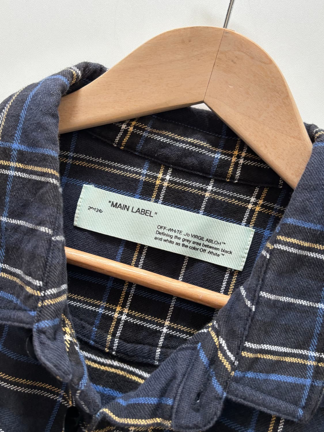 Off-White 오프화이트 애로우 체크 셔츠 상품이미지5