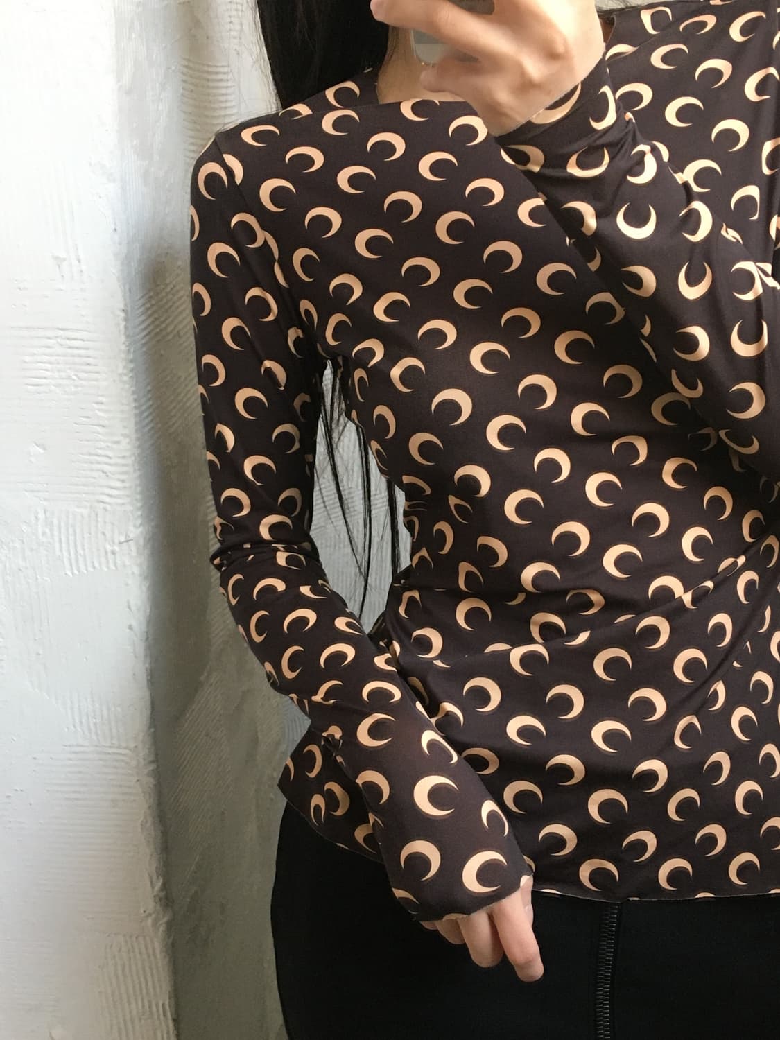 MARINE SERRE 마린세르 문 저지 스킨 탑 상품이미지1