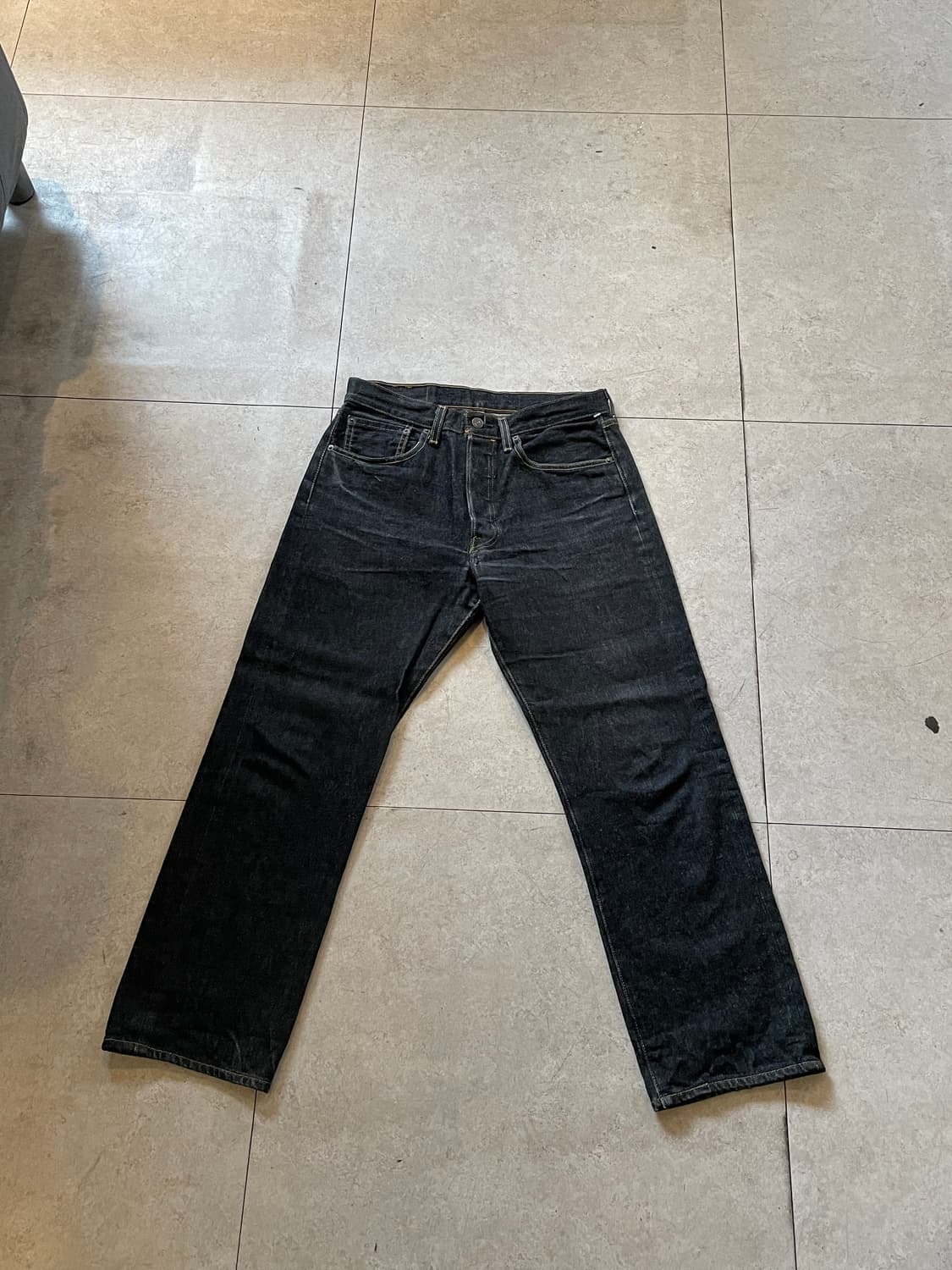 리바이스501 블랙 데님 팬츠 상품이미지5