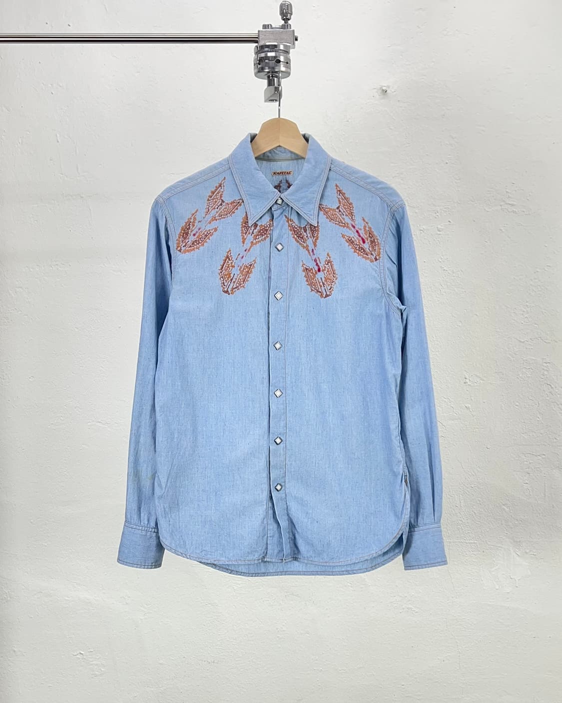 캐피탈 웨스턴 펄 스냅 요크 데님 셔츠 상품이미지1