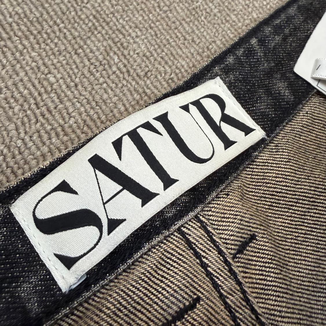 Satur 세터 비날레스 레트로 와이드 데님 팬츠 상품이미지3