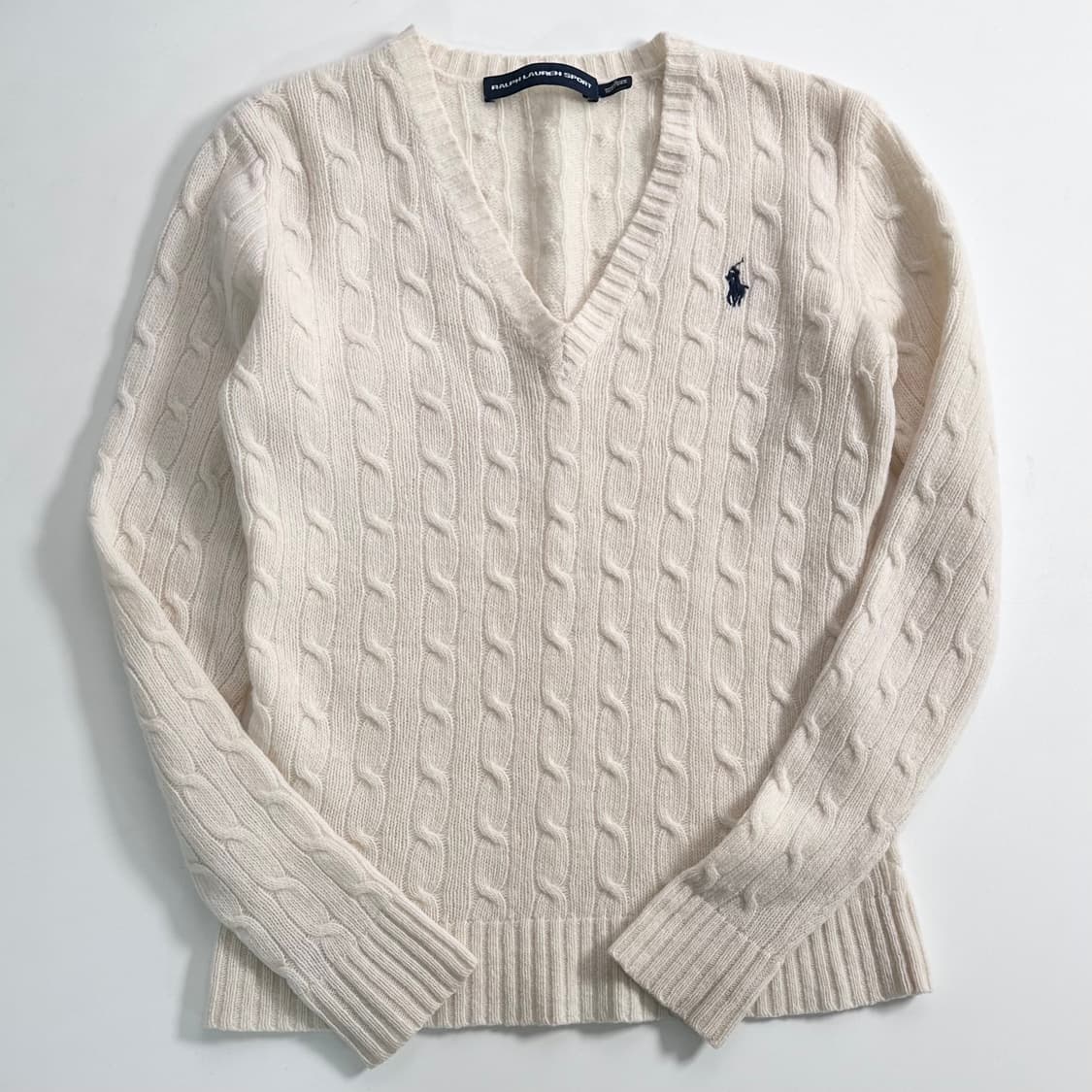폴로 랄프로렌 화이트 울 니트  상품이미지1