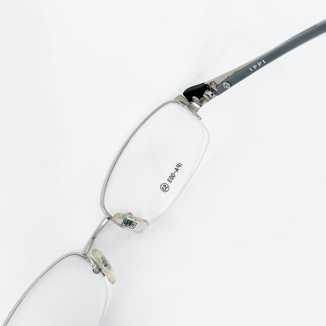 IPPI 실버 반무테 메탈 데드스탁 빈티지안경 상품이미지4